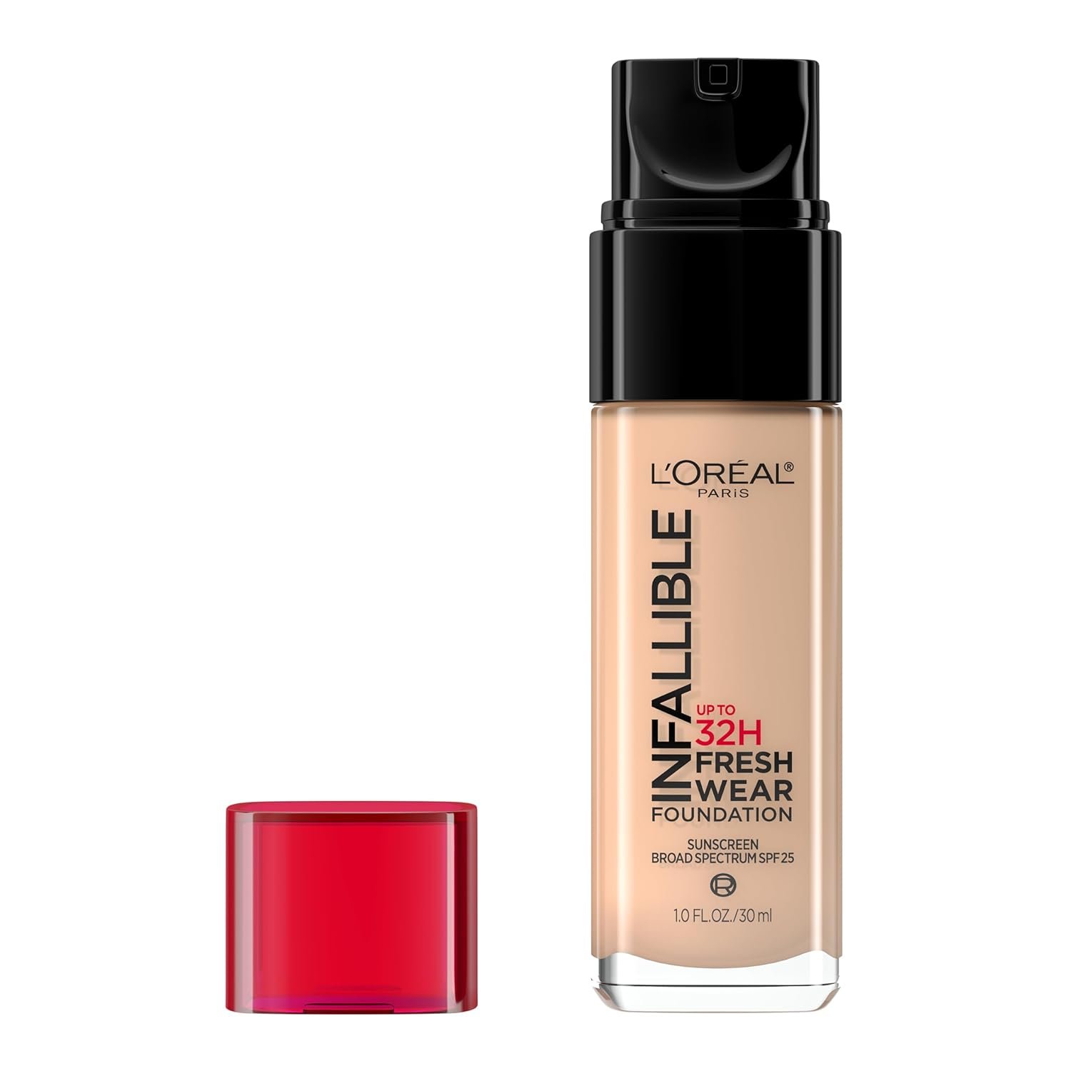 L’Oreal Paris Makeup Infallible Up to 32 Hour Fresh Wear Lightweight Foundation, 435 Rose Vanilla, 1 Fl Oz, Packaging May Vary