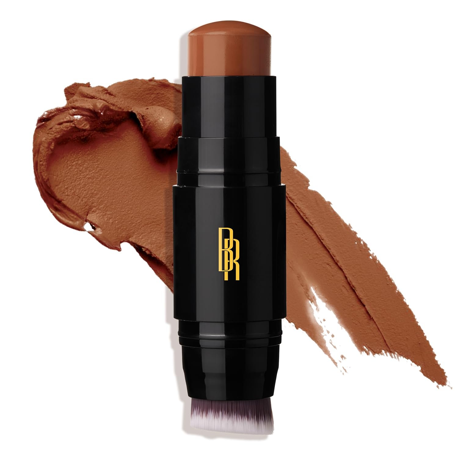 Black Radiance Color Perfect Foundation Stick with Soft Brush Applicator Duo – Buildable, Blendable Versatile Pigment-Rich Formula – Cocoa Bean