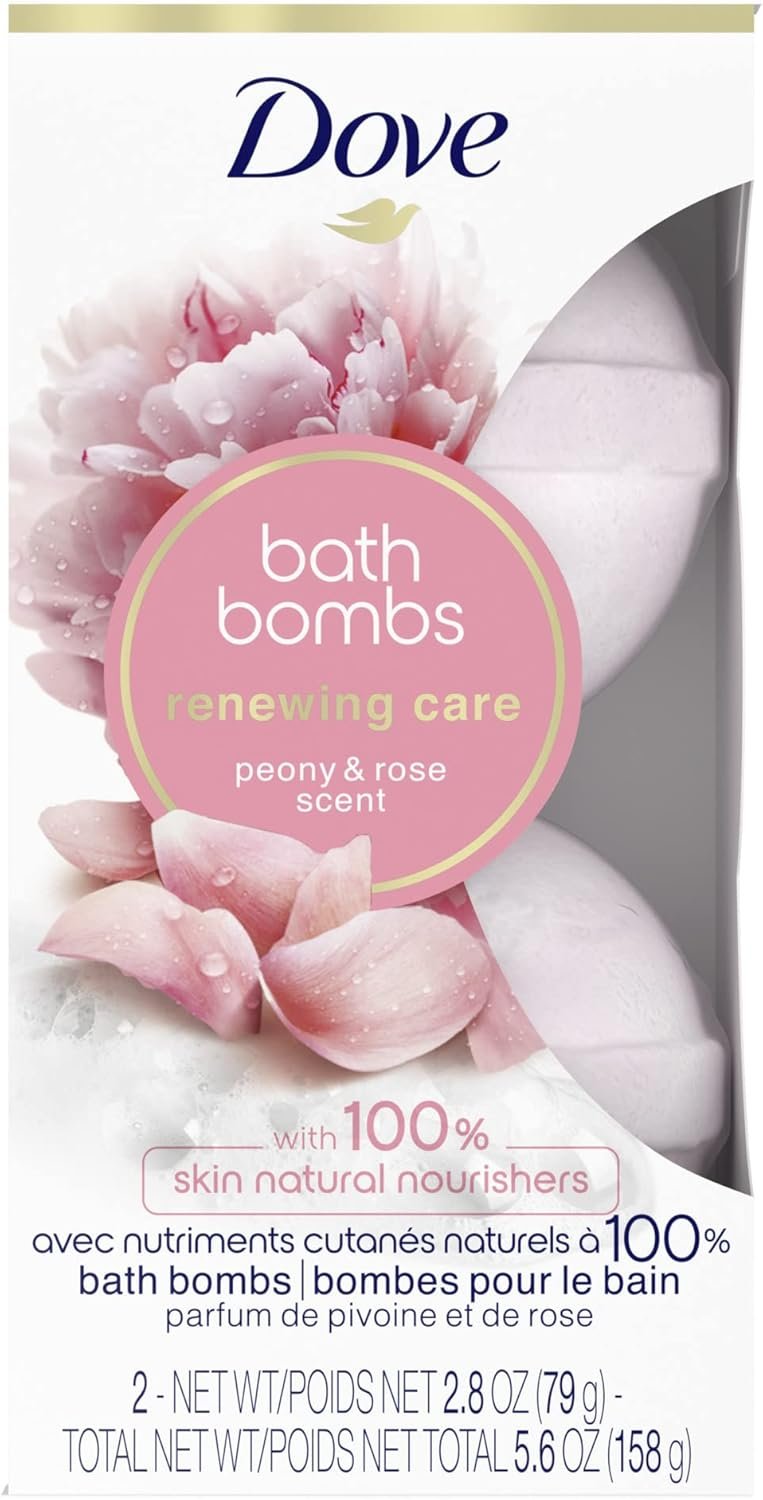 Dove, Nourishing Secrets, Bath Bombs, Peony and Rose, 2 Bath Bombs, 2.8 oz (79 g) Each