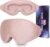 Sleep Mask 3D Eye Mask for Sleeping 100% Light Blocking Eye Covers with Adjustable Strap Night Blindfold for Women Memory Foam Pink